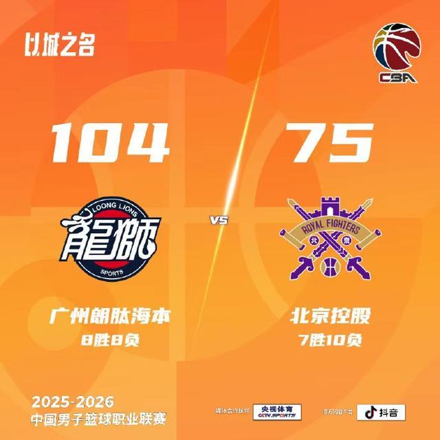 华体会官网-CBA:好一场差一场 北控惨败广州
